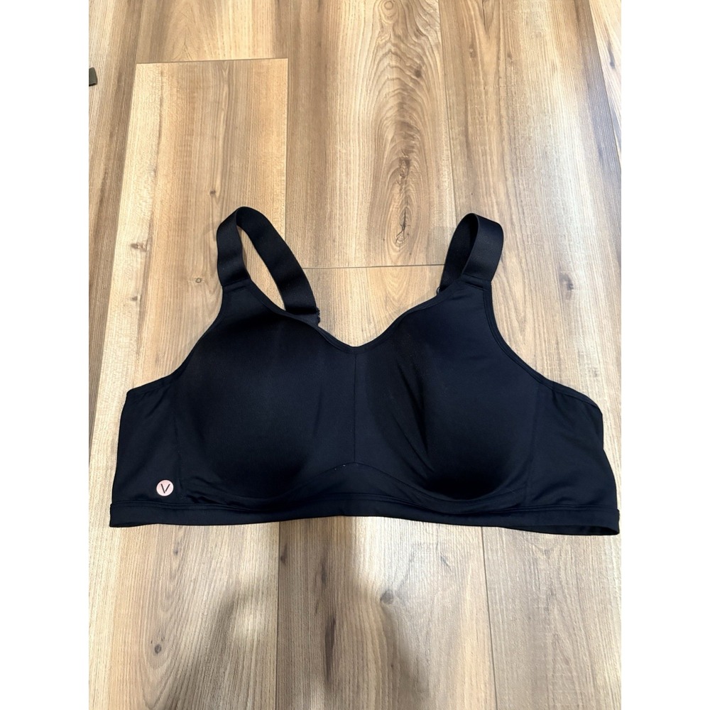 LIVI By Lane Bryant Support Bra 46C Black Underwire Padded Sports